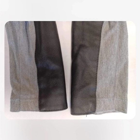 Club Monaco Faux Leather Accent Jersey Knit  Long Sleeve Size XS - Picture 7 of 10